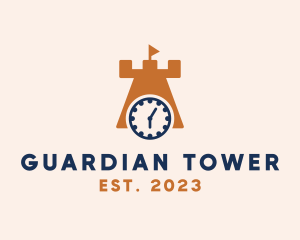 Castle Tower Timer  logo design