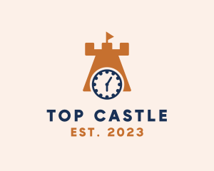 Castle Tower Timer  logo design