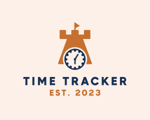 Castle Tower Timer  logo design