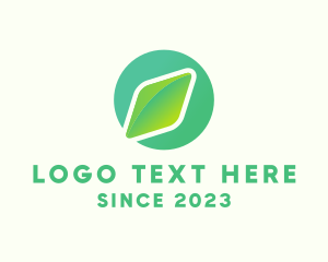Ecosystem - 3D Diamond Leaf Agriculture logo design