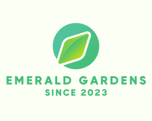 3D Diamond Leaf Agriculture  logo design