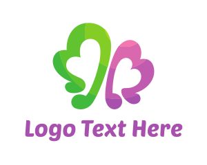 Love Song - Heart Musical Notes logo design