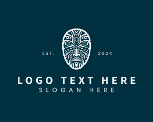 Maori Mask - Tribal Maori Mask logo design