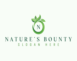 Organic Nature Leaf logo design