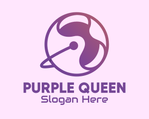 Purple Gradient Orbit Tech logo design