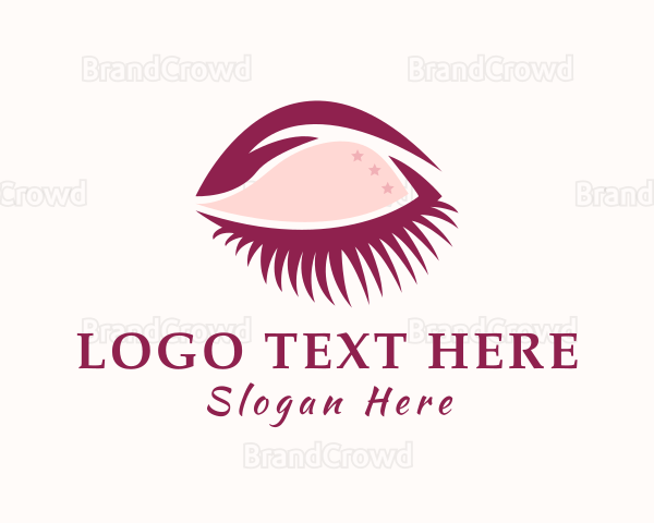 Female Beauty Eyelash Logo