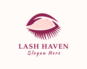 Female Beauty Eyelash logo design