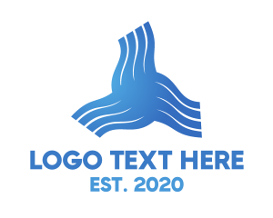 Ecological - Blue Gradient Air logo design