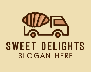 Pastries - Croissant Pastry Food Truck logo design
