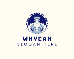 Weightloss - Muscle Bodybuilder Fitness logo design