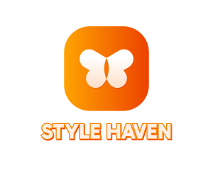 Orange Butterfly App Logo