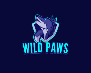 Wolf Shield Howl logo design