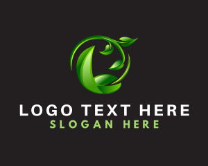 Environment - Leaf Lawn Landscaping logo design