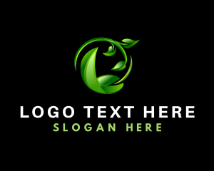 Gardening - Leaf Lawn Landscaping logo design