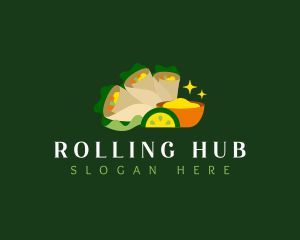 Spring Roll Wrap logo design