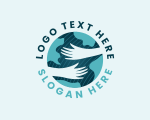 Environmental Awareness - Globe Hand Foundation logo design