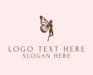 Fiction - Fairy Wings Cosmetics logo design