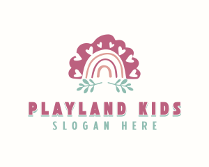 Kindergarten Daycare Rainbow logo design