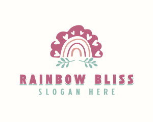 Kindergarten Daycare Rainbow logo design