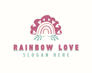 Kindergarten Daycare Rainbow logo design