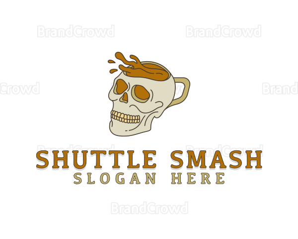 Skull Coffee Mug Logo