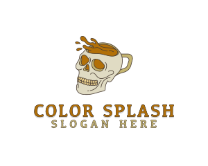 Skull Coffee Mug logo design