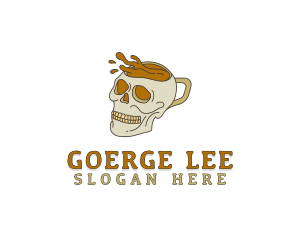 Splash - Skull Coffee Mug logo design