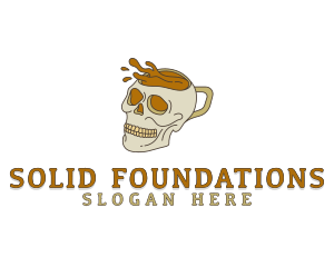 Cappuccino - Skull Coffee Mug logo design