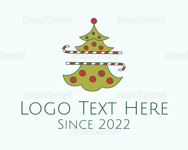 Christmas Tree Sugar Cane Logo