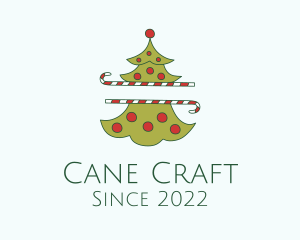 Christmas Tree Sugar Cane  logo design