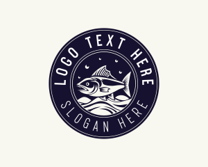 Fisherman - Fishery Tuna Fishing logo design