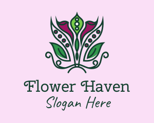 Lily Flower Bouquet logo design