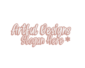 Cute Girlie Wordmark logo design