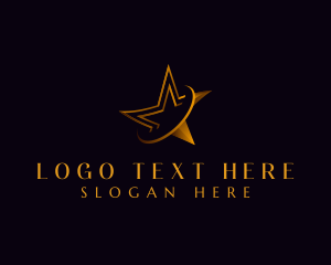 Auctioneer - Premium Luxury Star logo design