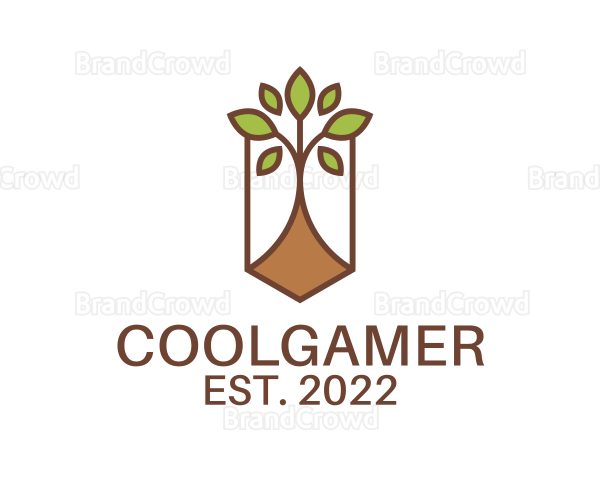 Tree Planting Garden Logo