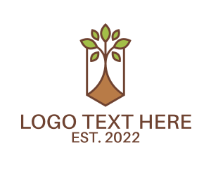 Seedling - Tree Planting Garden logo design