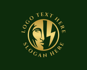 Roman - Greek Mythology Thunder logo design