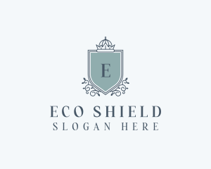 Elegant Shield Crown logo design