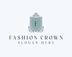 Elegant Shield Crown logo design