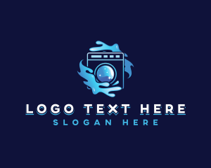 Cleaning - Laundry Wash Cleaning logo design
