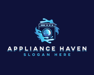 Laundry Wash Cleaning logo design