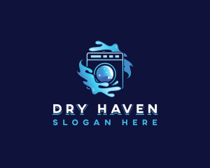 Laundry Wash Cleaning logo design