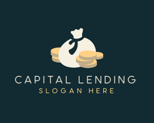 Lending - Money Financial Bag logo design
