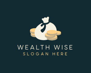 Money Financial Bag logo design