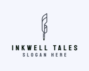 Novel - Write Quill Pen Literature logo design