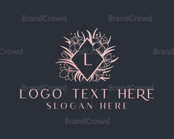 Luxury Wedding Planner Floral Logo