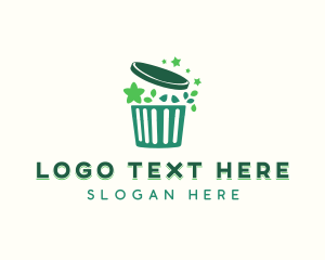 Recycling Bin - Garbage Waste Management logo design