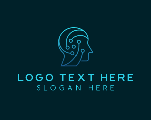 Digital Human Artificial Intelligence logo design