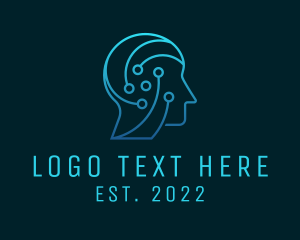 Artificial Intelligence - Digital Human Artificial Intelligence logo design