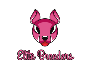 Pink Kangaroo Animal  logo design